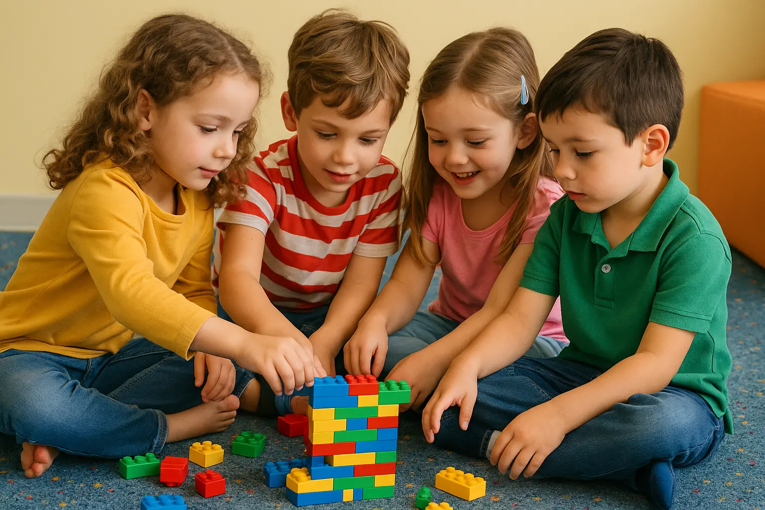 Enfants jouant ensemble