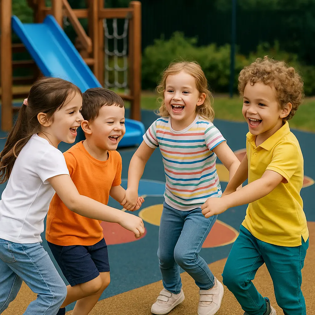 Enfants en jeu collaboratif